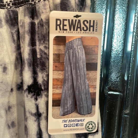 REWASH TIE DYE WIDE LEG PANTS SIZE S SMALL NWT - Picture 4 of 10